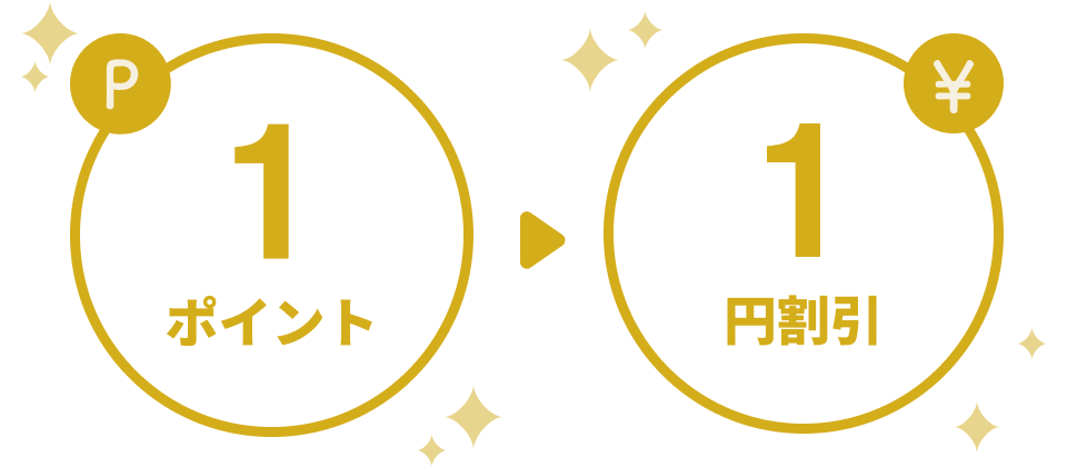 マルイの店舗や通販での精算時に1ポイント＝1円換算で割引がご利用いただけます。